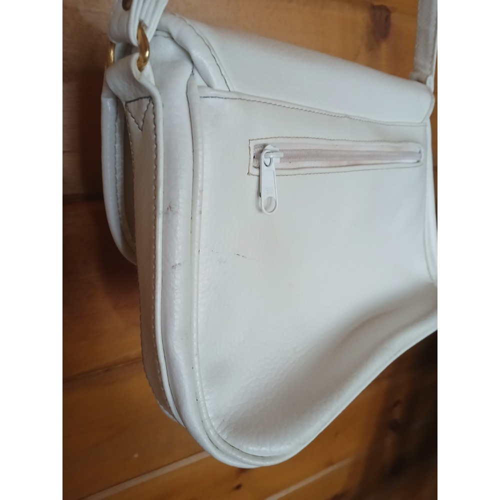 Vintage Tandem Bags California Purse White Exterior Crossbody Shoulder Bag ZA4 - Picture 5 of 9